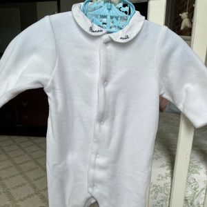 French Brand Velour Footie